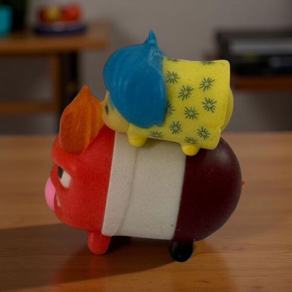 Disney Tsum Tsum Inside Out Anger & Joy Stackable Figure Small & Mini A14 - Picture 4 of 5